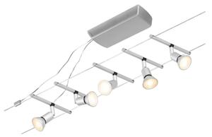 Paulmann 94442 - SET 5xGU5,3/10W Sistema a cavo completo SALT 230V cromo opaco