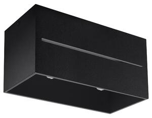 Lampada da soffitto LOBO 2 nero 2xG9 8W alluminio 10x10x20cm Sollux Lighting