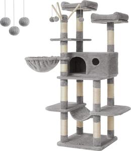 FEANDREA tiragraffi, tiragraffi XXL, 164 cm, grigio chiaro