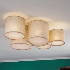 Plafoniera soffitto Mona Nature TK Lighting, dimmerabile, Soggiorno / Sala da pranzo, Tessuto / Stoffa / Seta, Moderno, Plafoniera