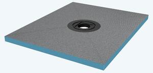 Doporro Piatto Doccia Pronto da Piastrellare in Estruso Rigida Polistirene Tagliabile per Bagno Dimensione 80x100x4 cm