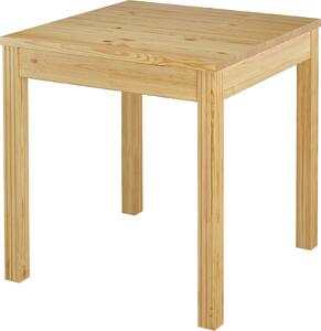 Tavolo da cucina, mense, pizzerie da 75x75 con zampe intagliate in Pino massello 90.70-50C