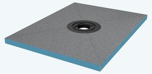 Doporro Piatto Doccia Pronto da Piastrellare in Estruso Rigida Polistirene Tagliabile per Bagno Dimensione 75x100x4 cm