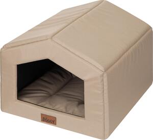 Cuccia per cani da interno con cuscino -55x59 cm- Morbida cuccia per cani in tessuto Oxford, idrorepellente, leggera e compatta | Doggy