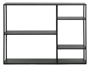 Libreria in metallo nero 120x88 cm June - WOOOD