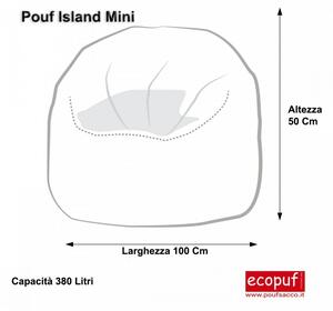 Cover pouf rotondo morbido island mini microfibra
