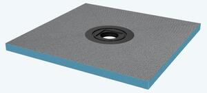Doporro Piatto Doccia Pronto da Piastrellare in Estruso Rigida Polistirene Tagliabile per Bagno Dimensione 80x80x4 cm