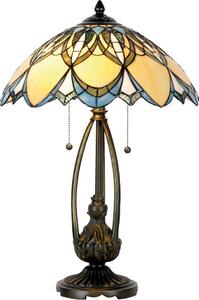 Lampada da tavolo Tiffany Clayre & Eef Ø 40x60 cm Vetro blu beige