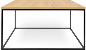 Tavolino Gleam 75x75 - rovere/acciaio