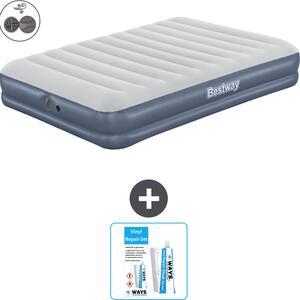 Materasso gonfiabile Bestway - 2 persone - 152 x 203 x 36 cm - Blu - Accessori inclusi