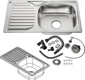 Lavello in acciaio inox Lavello da incasso Lavello da cucina Lavello in acciaio inox angolare Accessori