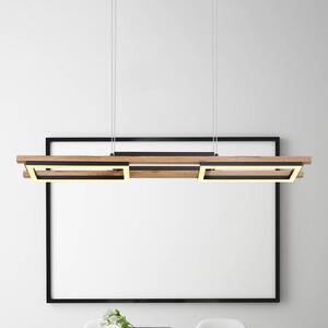 Globo Lampada LED a sospensione Illa in look legno