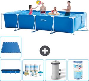 Piscina fuori terra rettangolare - 450x220x84 cm - 6 pezzi - Modello S40246