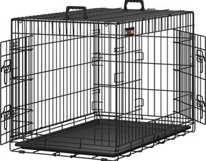 Gabbia per cani FEANDREA, box per cani, pieghevole, 92,5 x 57,5 x 64 cm, nero