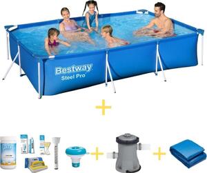 Bestway Steel Pro, piscina rettangolare - 300x201x66 cm - 4 pezzi - Modello S22299
