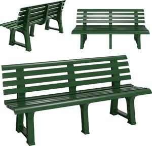 Casaria Panchina da Giardino Orchidea Resistente Carico Max 240kg 145x49x74cm 3 Posti Panca da Esterno Mobili Outdoor