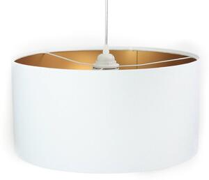 Maco Design Lampada a sospensione Salina, bianco/oro Ø 40 cm