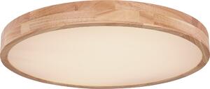 Globo Rainer Plafoniera LED effetto legno con telecomando 60x10,5cm