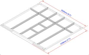 DURAMAX Profili per pavimenti per case 6,3 m² DURAMAX 57112
