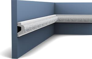 Orac Decor P3020 Luxxus Modanatura per pareti resistente agli urti Modanatura decorativa Modanatura a fregio Decorazione a stucco Profilo dettagliato a rilievo netto | 2 metri