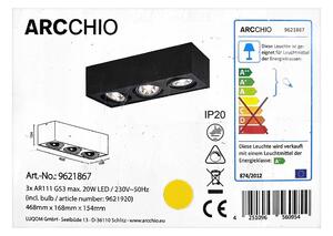 Arcchio - Plafoniera LED DWIGHT 3xG53/20W/230V