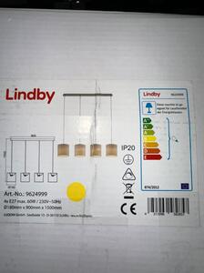 Lindby - Lampadario a sospensione con filo ZALIA 4xE27/60W/230V