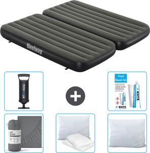 Materasso gonfiabile Bestway - 3 in 1 - 1 persona - 2 persone - 99 x 188 x 25 cm - Verde - accessori inclusi