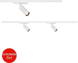 Sistema di binari Briloner Luxtrail, set di estensione, 2x faretti LED, bianco
