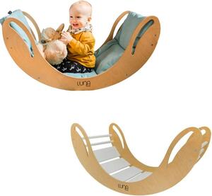 Arco di arrampicata in legno "Smile" | Triangolo di arrampicata per bambini | Giocattoli Montessori | Parco giochi Rockerboard
