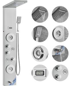 Sistema di pannelli doccia - 6 modalità di doccia LED e display Torre del pannello doccia - cascata a pioggia 4 getti massaggianti per il corpo doccetta da bagno - tubo flessibile da 59 pollici - set doccia a parete