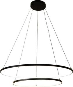Lampada a sospensione a due anelli HORIK LED 32/40W Zuma Line PEN89424-60+90BK