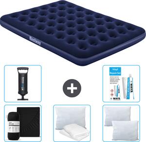 Materasso gonfiabile Bestway - 2 persone - 152 x 203 x 22 cm - Blu - Accessori inclusi