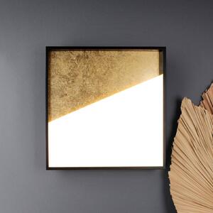 Eco-Light Applique a LED Vista, oro/nero, 30 x 30 cm