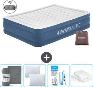 Materasso gonfiabile Bestway Alwayszair - 2 persone - 152 x 203 x 46 cm - Blu - Accessori inclusi