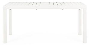 Tavolo In Alluminio Allungabile Da Esterno 90x160-240 Cm Bianco