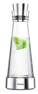 Tefal - Caraffa refrigerante in vetro FLOW SLIM 1 l acciaio inossidabile/vetro
