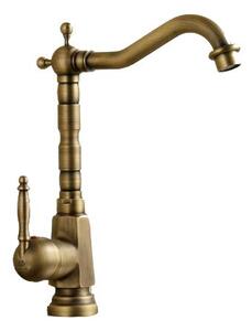 Miscelatore per lavabo KRAN in stile retrò in ottone HALIA