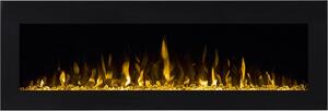 CHEMIN'ARTE - Caminetto elettrico da parete Volcano 3XL 150 cm con effetto fiamme LED, riscaldamento programmabile, telecomando