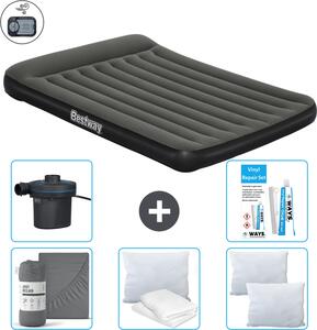 Materasso gonfiabile Bestway - 2 persone - 152 x 203 x 30 cm - Verde - Accessori inclusi