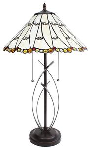 Lampada da tavolo Tiffany Clayre & Eef Ø 41x68 cm Vetro beige