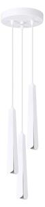 Lampada a sospensione PRYSM 3P bianco 3xG9 8W acciaio 120x19.5x19.5cm Sollux Lighting