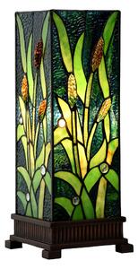 Lampada da tavolo Tiffany Clayre & Eef 18x18x45 cm in vetro verde