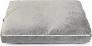 Cuscino per cani con memory foam per cani di taglia grande Lettino per cani lavabile Suede Large XL: 75 x 100 cm Colore: grigio (velluto)