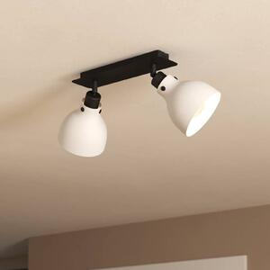 EGLO Faretto da soffitto Matlock, lunghezza 52 cm, grigio/nero, a 2 luci