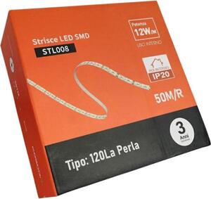 Striscia LED Professionale 50 Metri per interni - Luce Naturale 4000K, 24V, 1375 lm/mt, IP20 - Taglio 1.8 mm