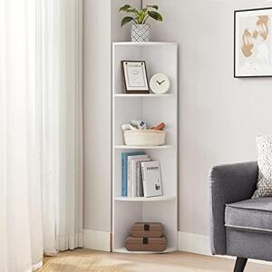 Scaffale angolare bianco, 30x30x129,5 cm (LxPxH), 11,3 kg