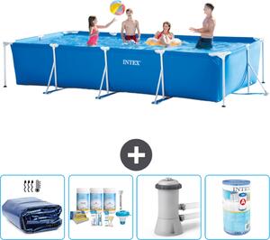 Piscina fuori terra rettangolare - 450x220x84 cm - 5 pezzi - Modello S40243