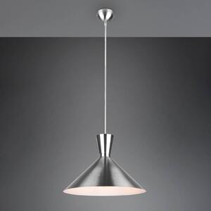 Reality Leuchten Lampada a sospensione Enzo, 1 luce, Ø 35cm, nichel