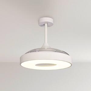 Mantra Iluminación Ventilatore da soffitto Coin bianco Motore DC silenzioso Ø 106 cm CCT