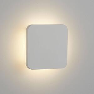 Searchlight Applique LED Gypsum 15x15cm di gesso bianco